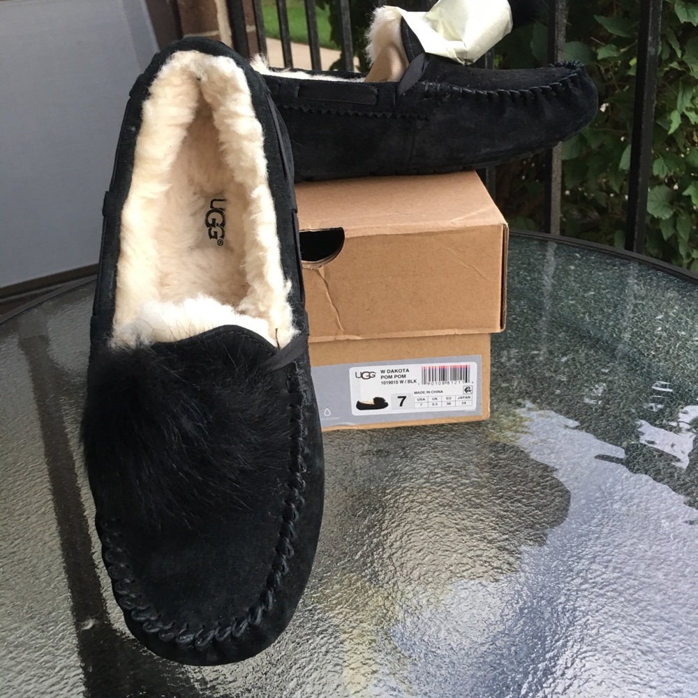 UGG Dakota Pom Pom Moccasin Slippers